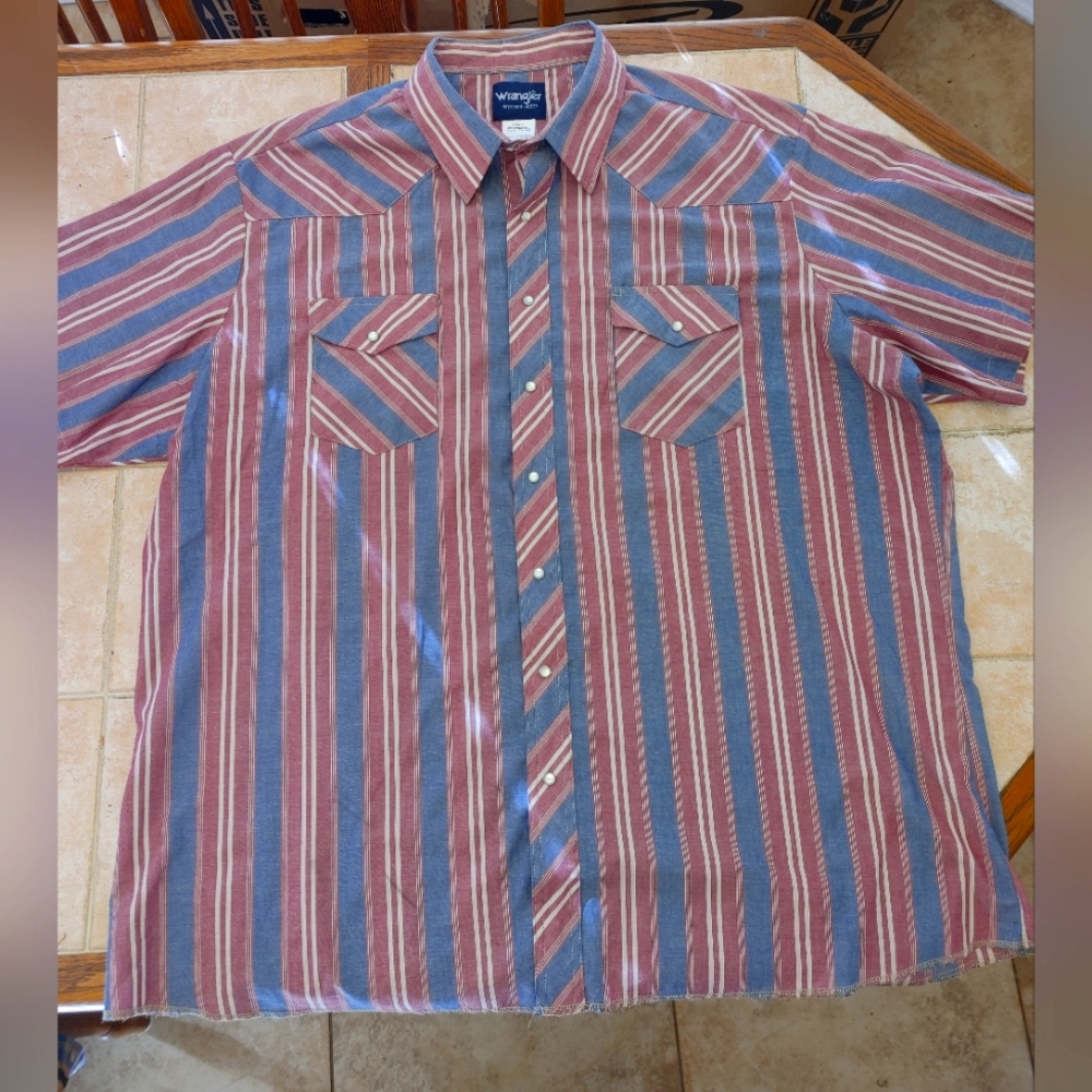Wrangler Pearl Snap Short Sleeve Shirt 3xl